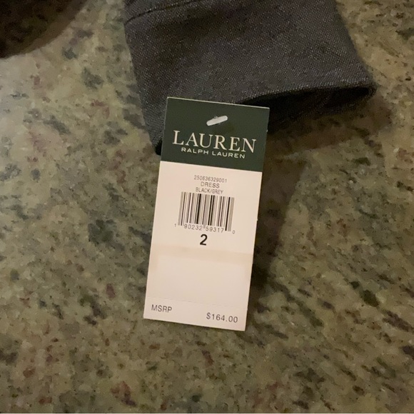 Size 2 Lauren by Ralph Lauren Graphite Gray Shirtdress New with Original Tags - Picture 6 of 6